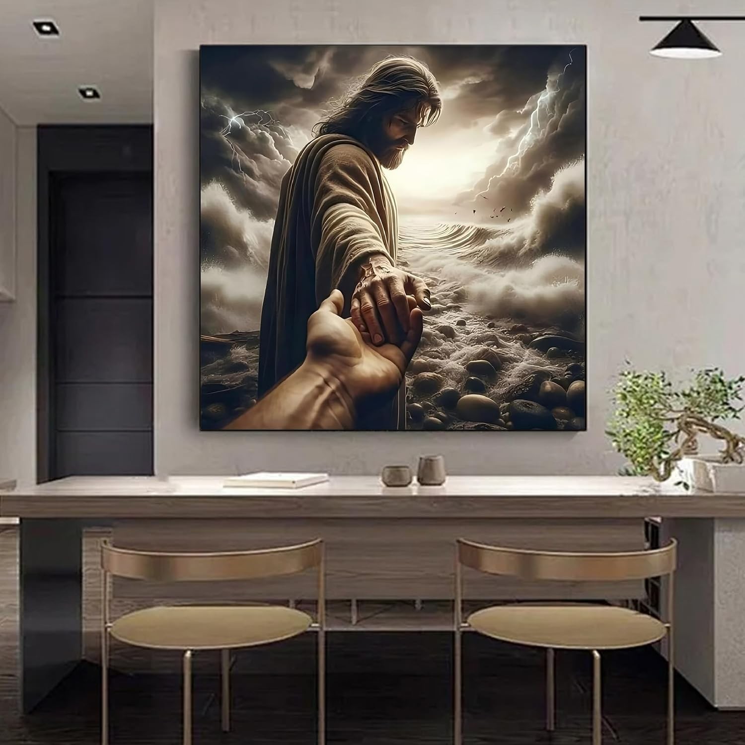 Religious Christian Paint By Numbers Kit Wall Art Decoration For Adults