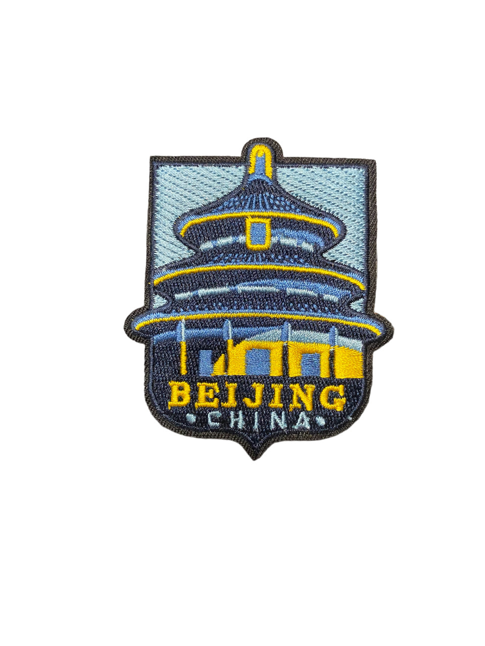 Beijing China Travel Patch, Iron On/Sew On