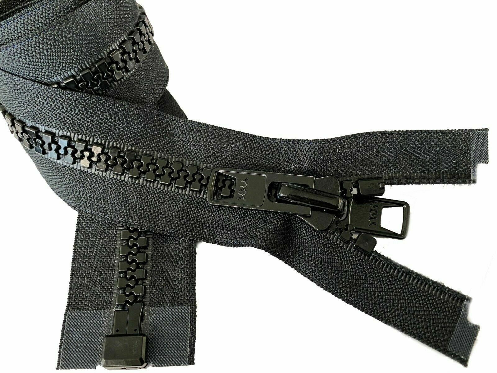 YKK Zipper #10 Molded Separates Bottom, Marine Grade Metal Tab Slider 6″ – 130″