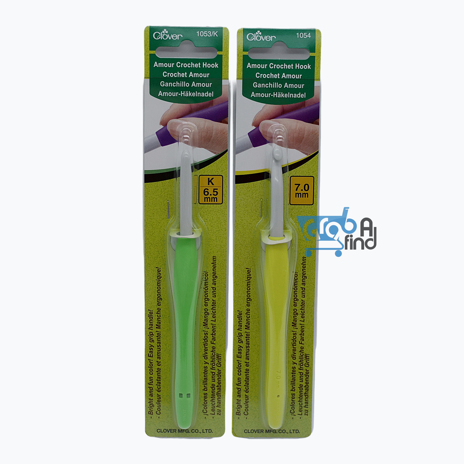 Clover Amour Crochet Hooks – 6.5mm And 7.0mm – 1053/K,1054