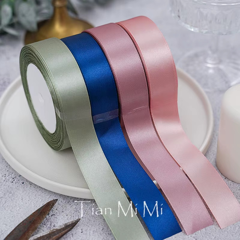 Satin Ribbon 25Yards/Roll 6Mm 10Mm 15Mm 25Mm 38Mm 50Mm Sash Gift Wrap Bow Handma