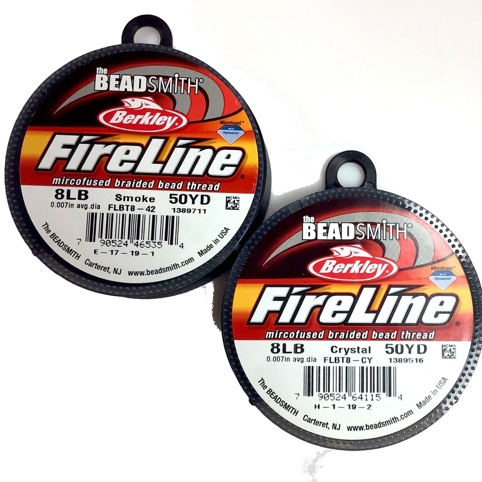 Fireline Beading Thread Beadsmith 4lb,6lb,8lb Black Crystal Smoke 50yard