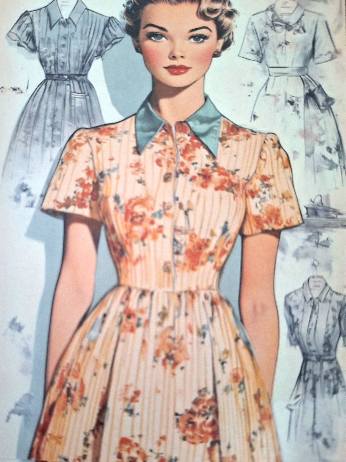 Romantic Dreams Retro Ladies Pack B Fashions 5X4 In Sheets 24 Pages & 48 Sticker