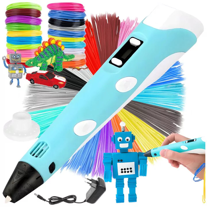 3D Printing Pen Arts Printer Set PLA Filament Drawing Print For Kids Adult Creat