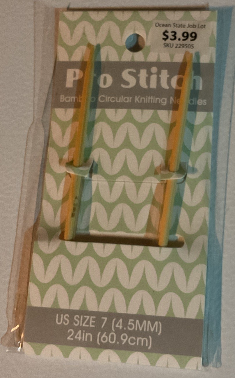 New Pro Stitch Bamboo 24” Circular Knitting Needles US Size 7 (4.5mm)