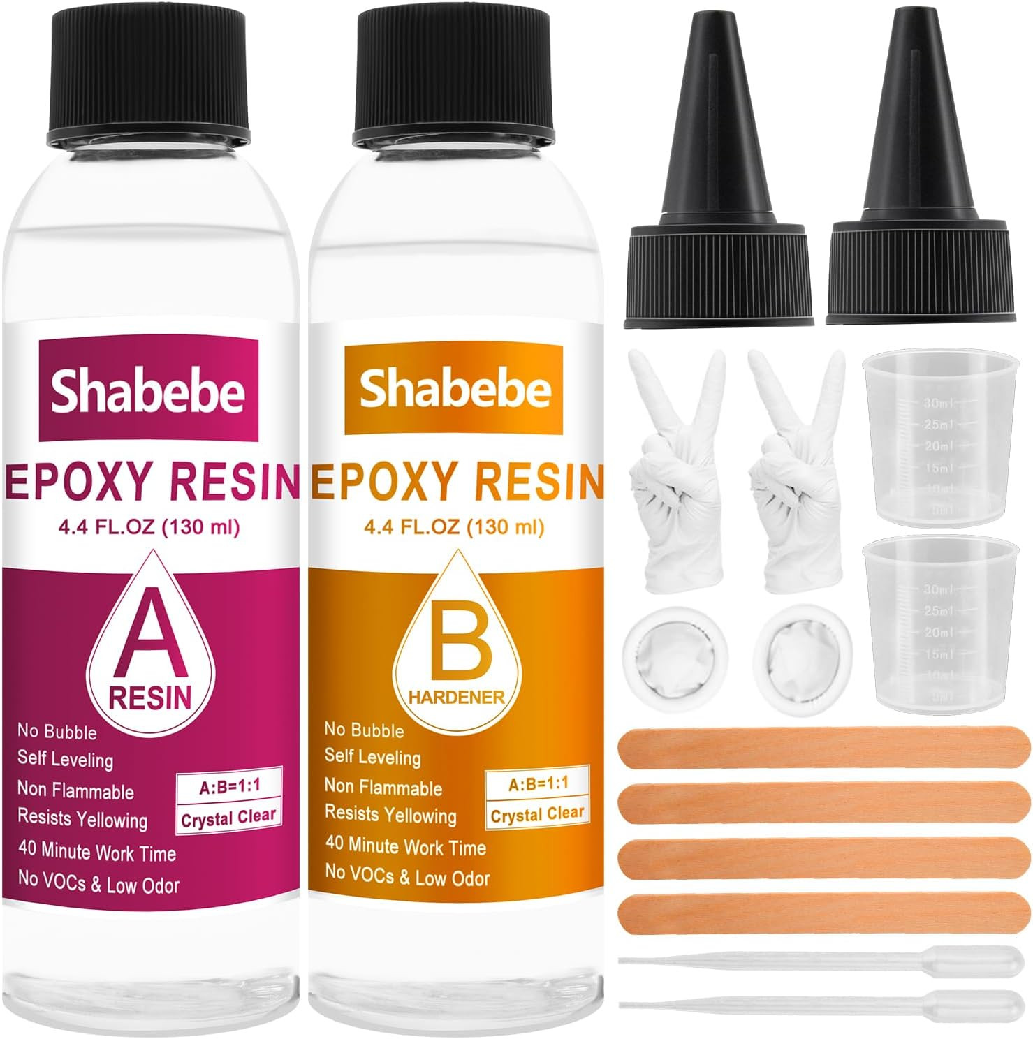 Epoxy Resin Clear Crystal Coating Kit 20oz – 2 Part Casting Resin for Art, Craft