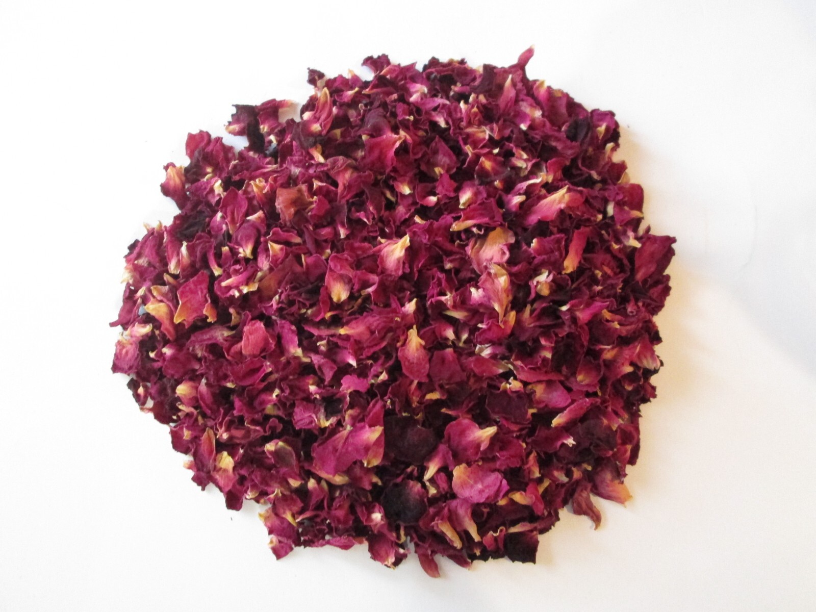 Natural Sun Dried Dark Pink Tea Rose Petals – 4 Cups BEAUTIFUL!