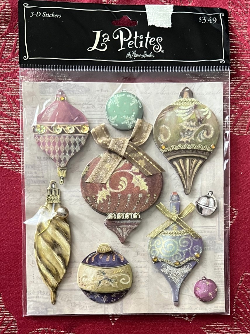 YOU CHOOSE – CHRISTMAS RARE RECOLLECTIONS LA PETITES – HARD TO FIND 3D STICKERS