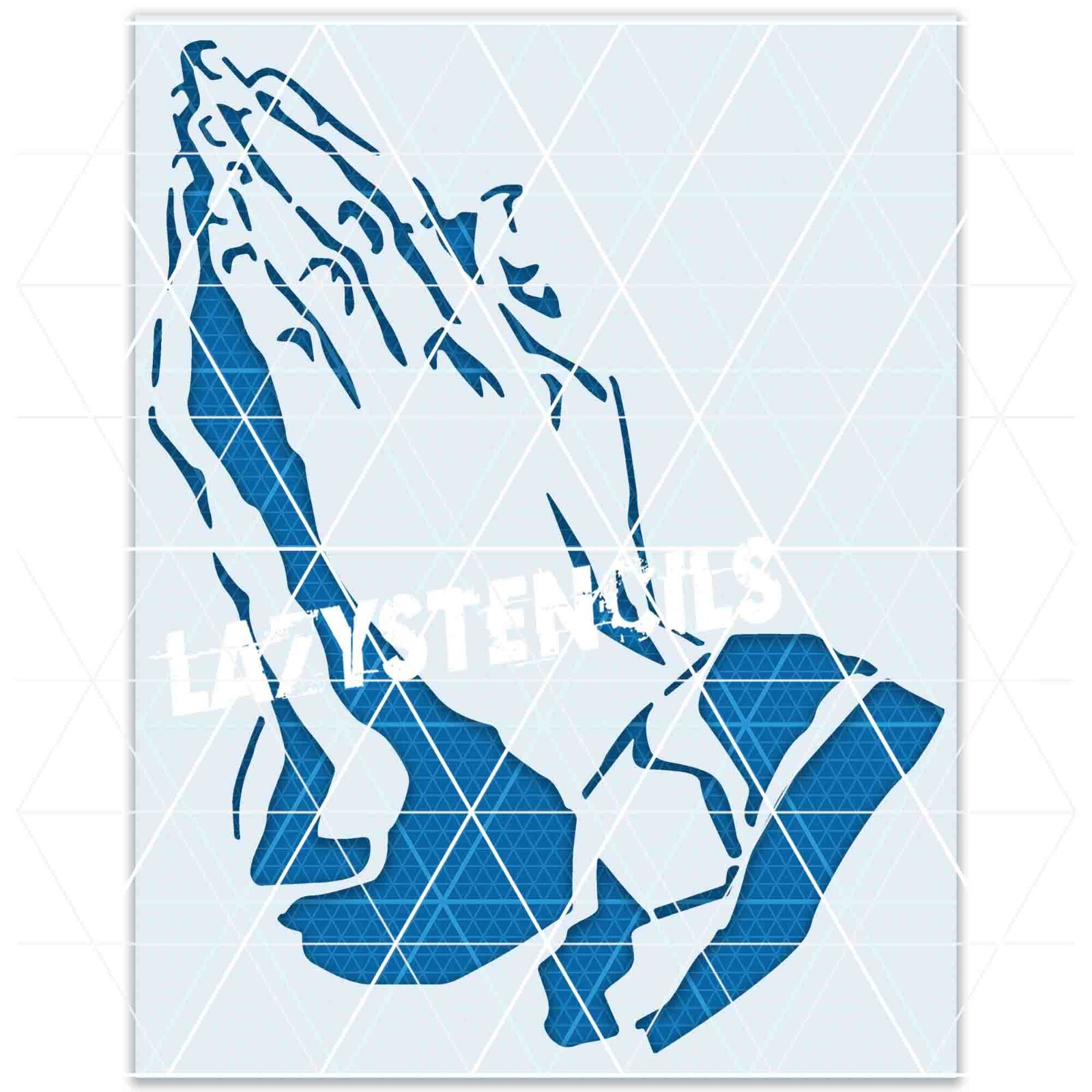 Pray Hands Stencil – – Jesus – Cross Christianity Religion Christmas