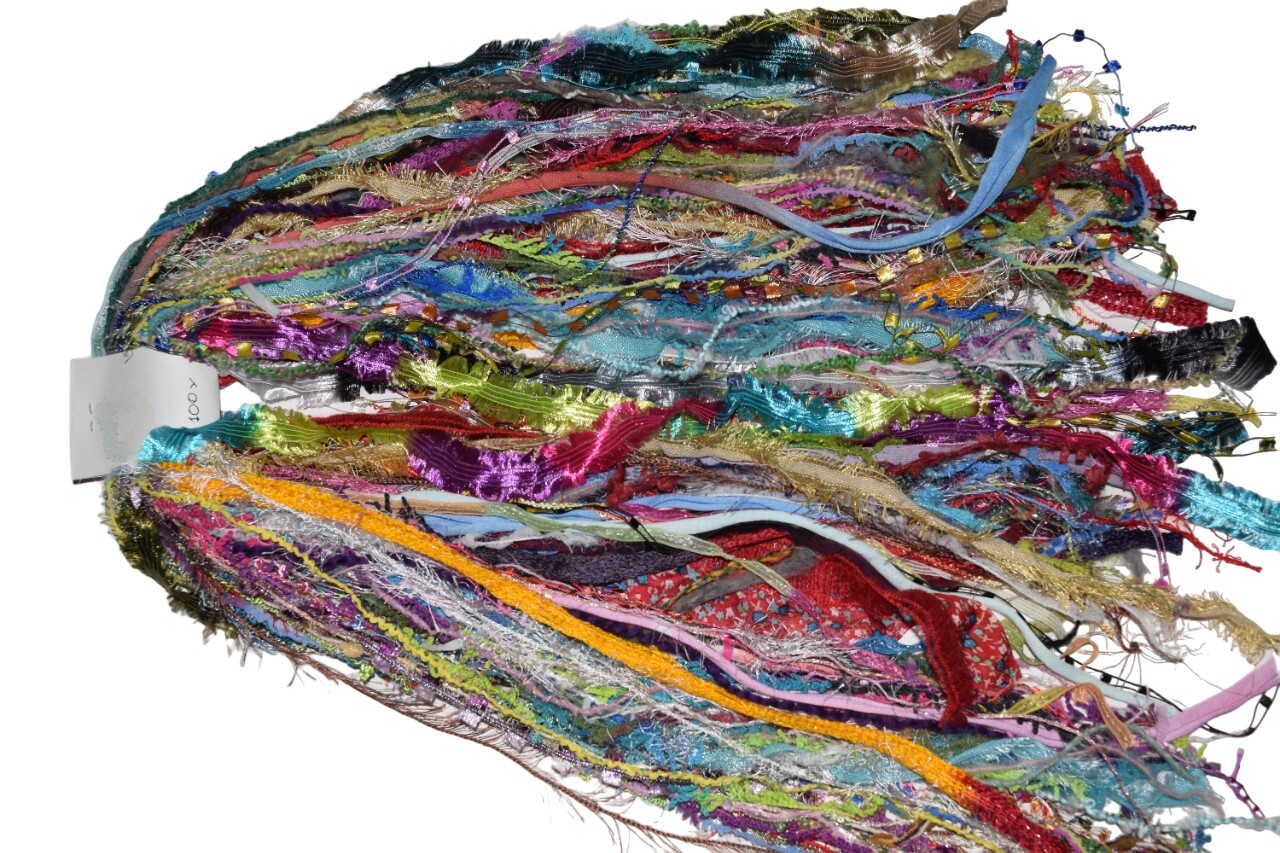 100 Yards Multi Fiber for Embellishments Assorted Novelty Yarn for Card Making