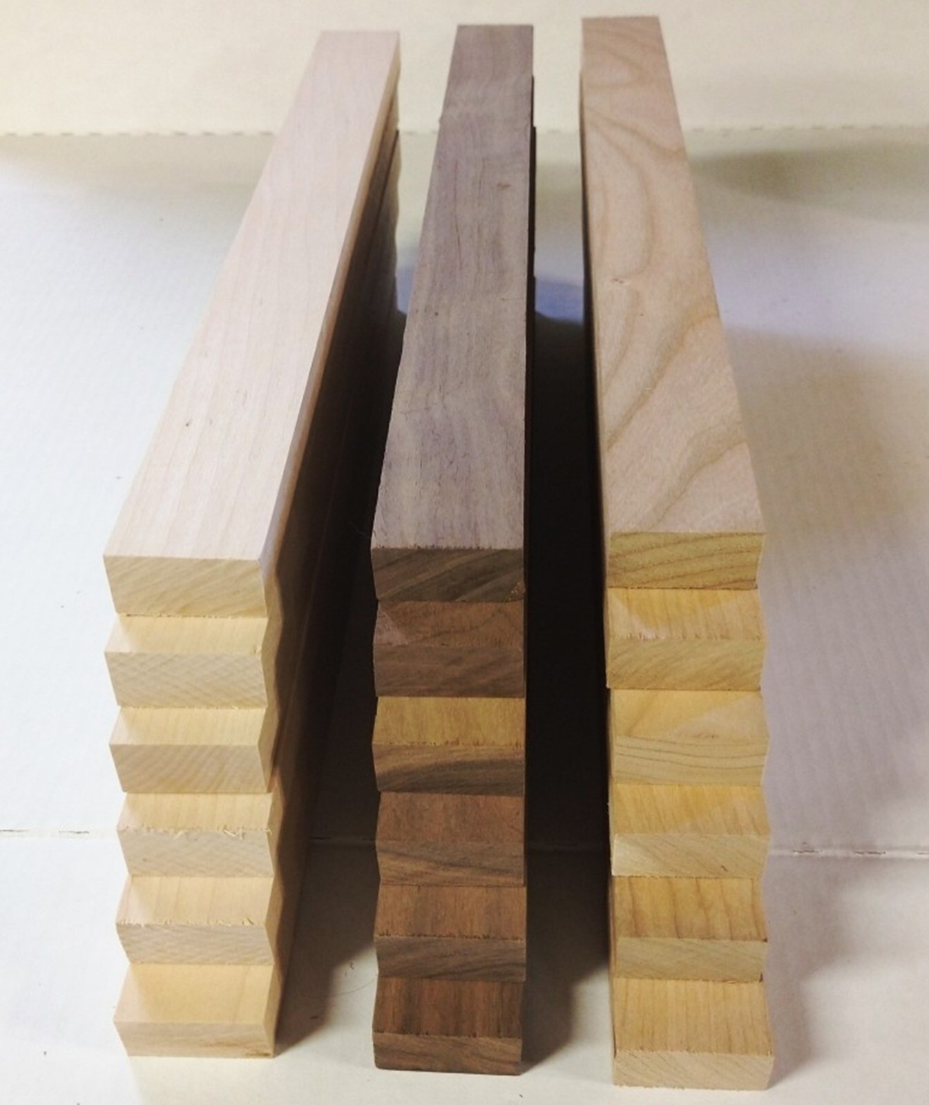 3/4″ x 1 1/2″ x 16″ – 6 BLACK WALNUT 6 Hard Maple 6 Cherry Wood Cutting Boards