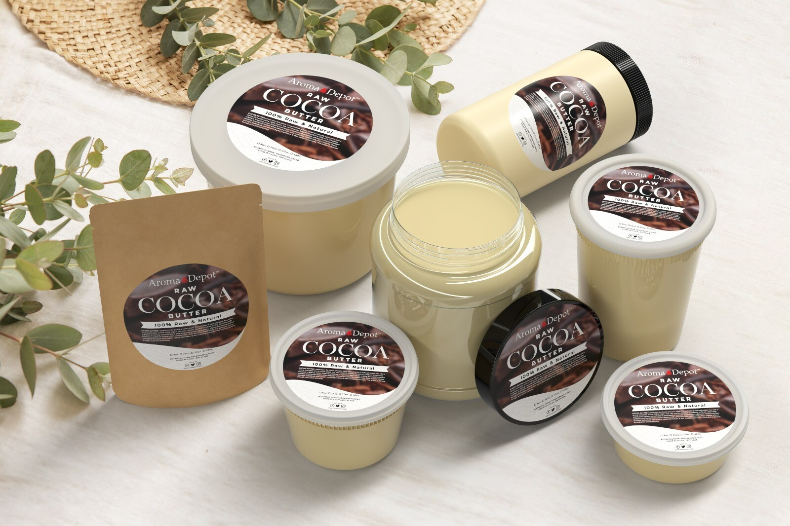 Cocoa Butter 8 oz. Raw 100% Pure Natural FOOD-GRADE Prime Pressed Cacao Butter