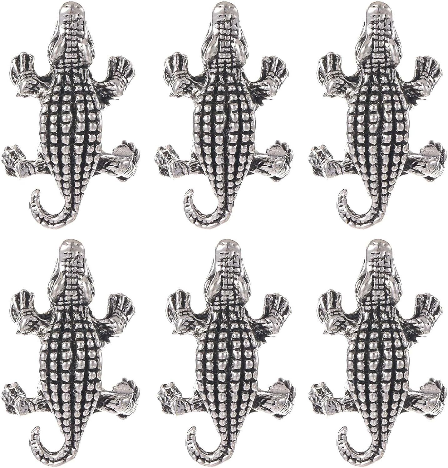 SUNNYCLUE 1 Box 30PCS Animal Spacer Beads Alligator Bulk Crocodile…