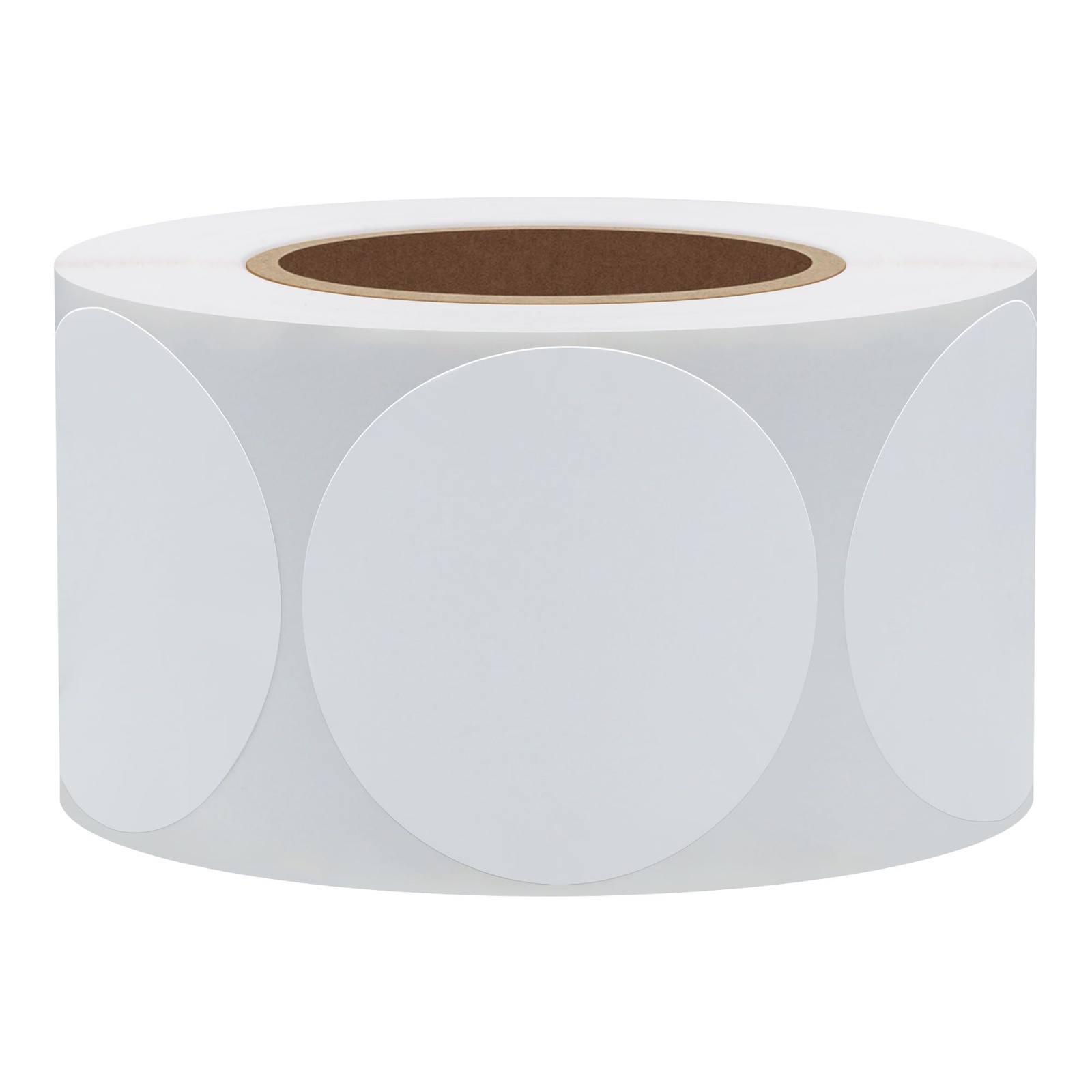 White Color Coding Dot Labels Round Semi Gloss Paper Stickers Adhesive Label …