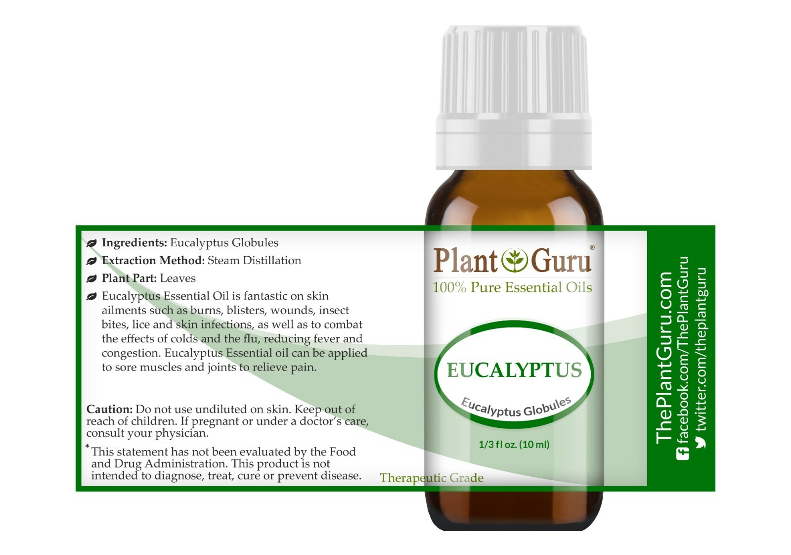 Essential Oil Set 10 – 10 ml. 100% Pure Natural Therapeutic Grade Oils Lot
