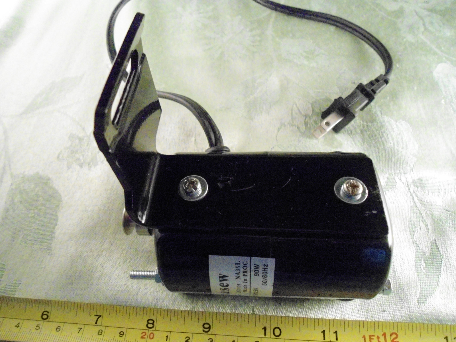 Alphasew Sewing Machine MOTOR with L-Bracket # NA35L Universal Fit Singer Viking