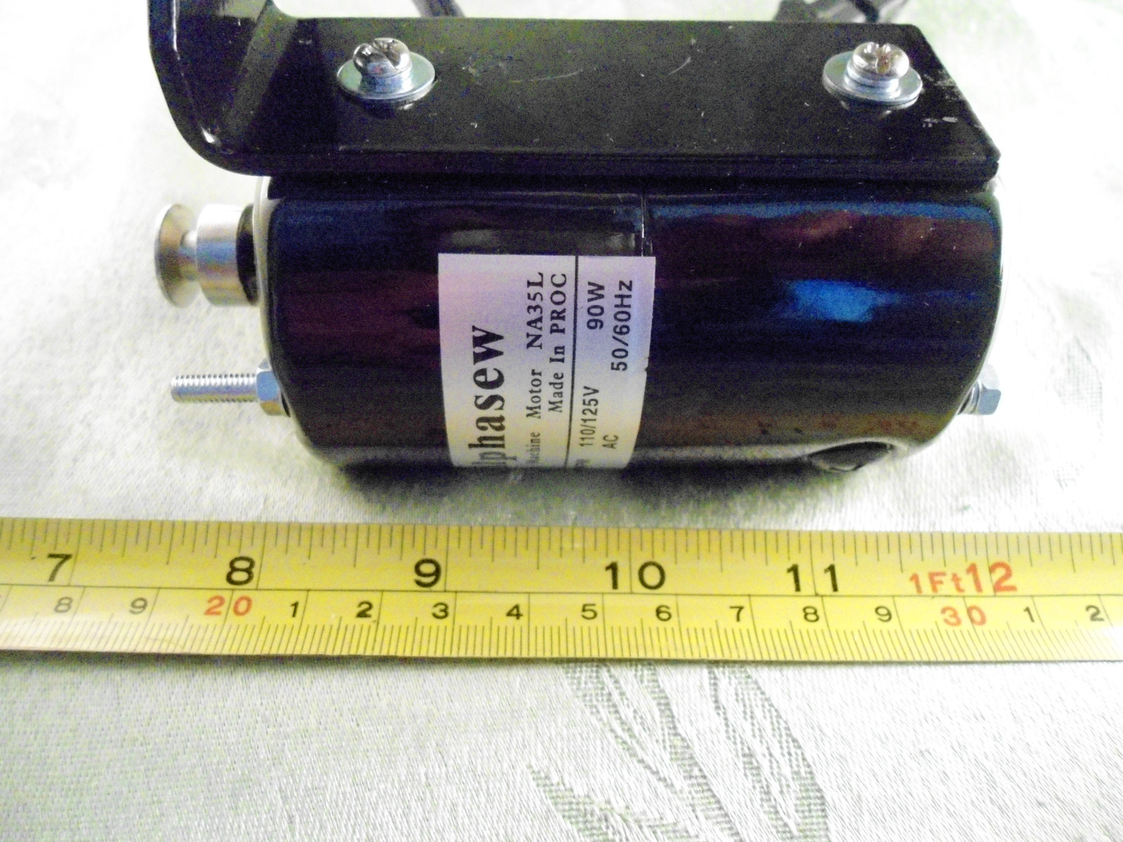 Alphasew Sewing Machine MOTOR with L-Bracket # NA35L Universal Fit Singer Viking