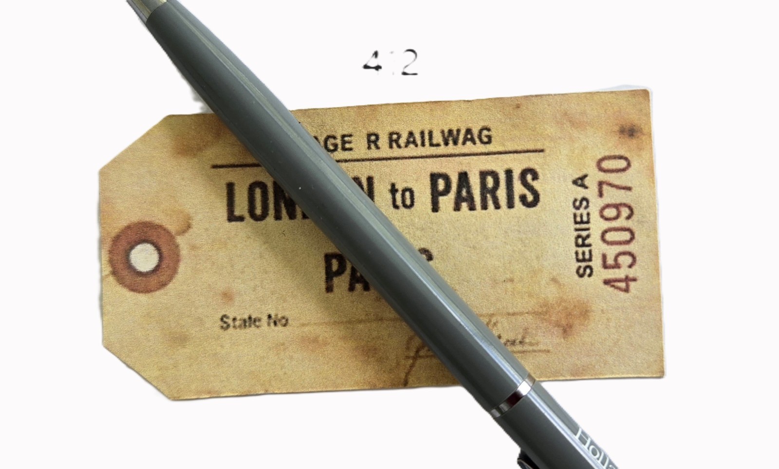 Train Ticket Journal Cards Supplies Scrapbooks Junk Journal #412
