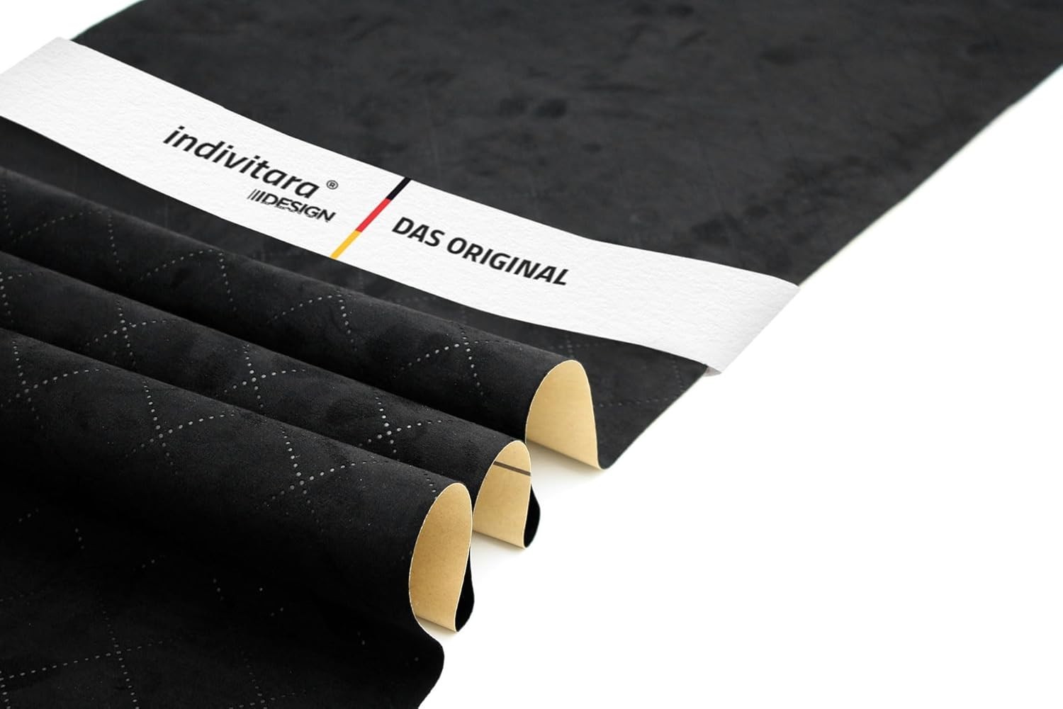 Soft Touch Imitation Leather Car Wrap – Black Diamond
