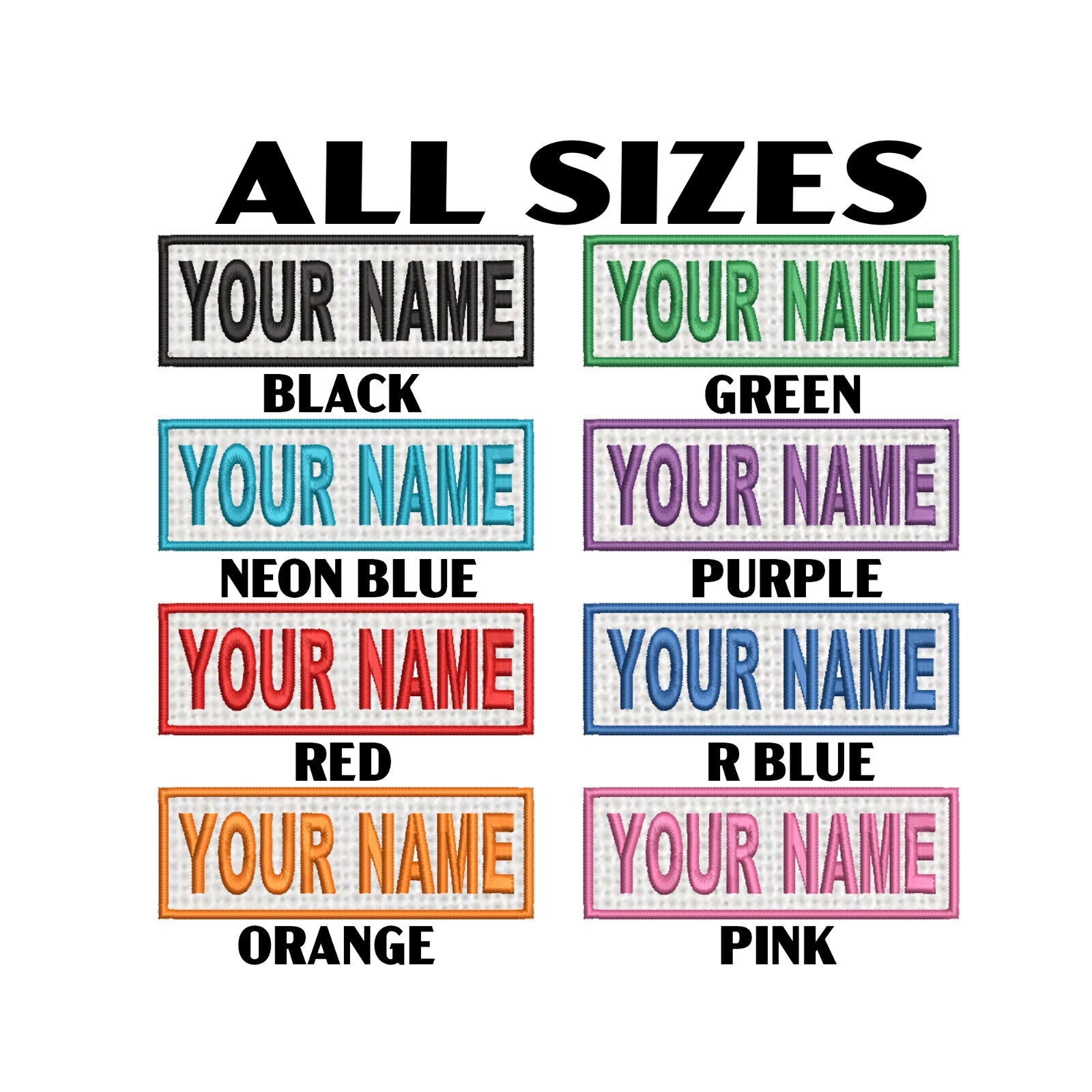 Custom Your Name Personalized Tag Embroidered Iron-on Patch DIY Applique Biker