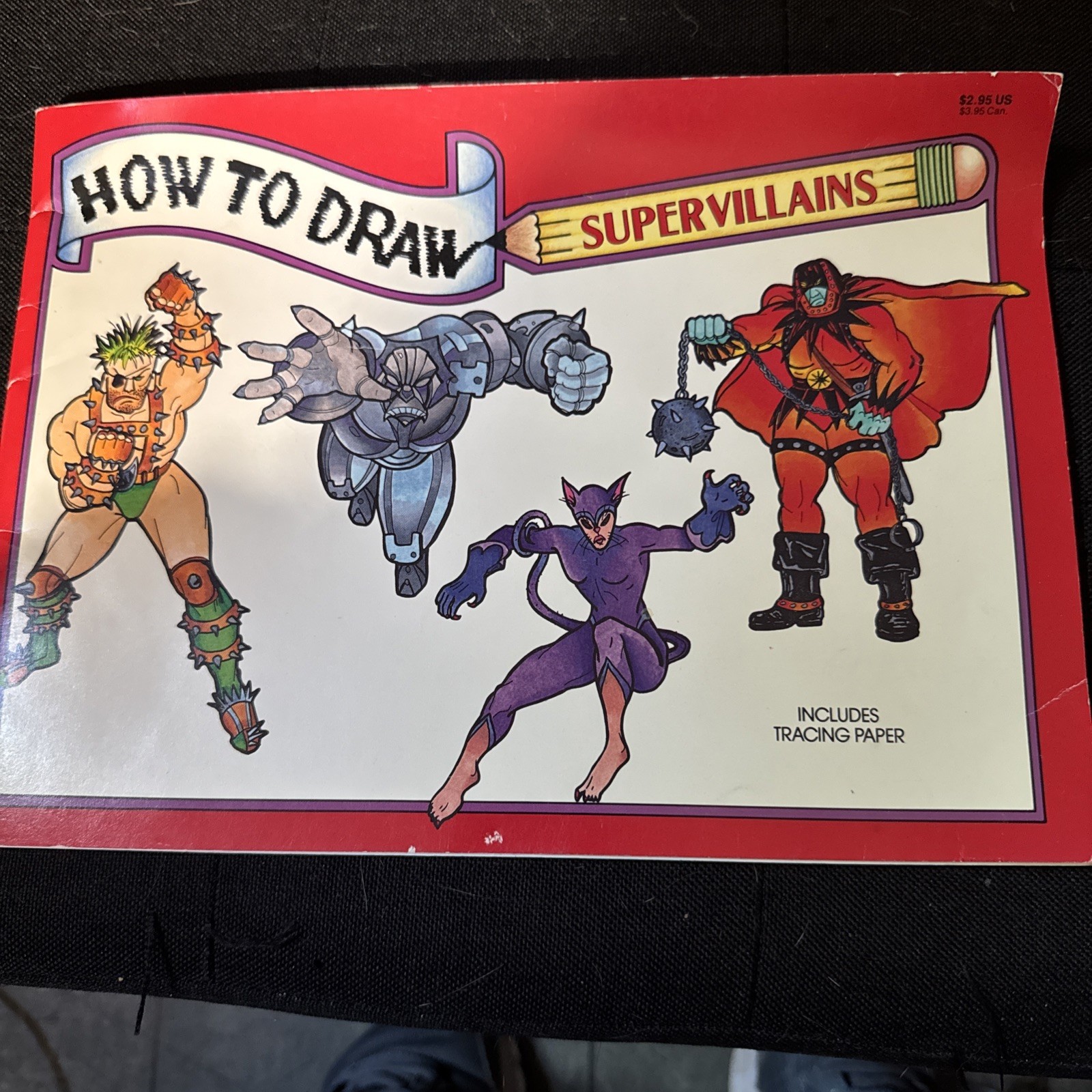 Vintage HOW TO DRAW SUPERVILLAINS Book ~ 1994