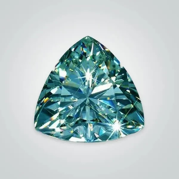 💎✨ 4 Ct Natural Green Color Diamond – Trillion Cut | Certified D Grade VVS1