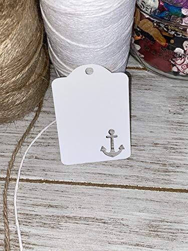 Anchor Gift Thank you Tag – Anchor Favor Tags – Customize Tag Color – Set of 20