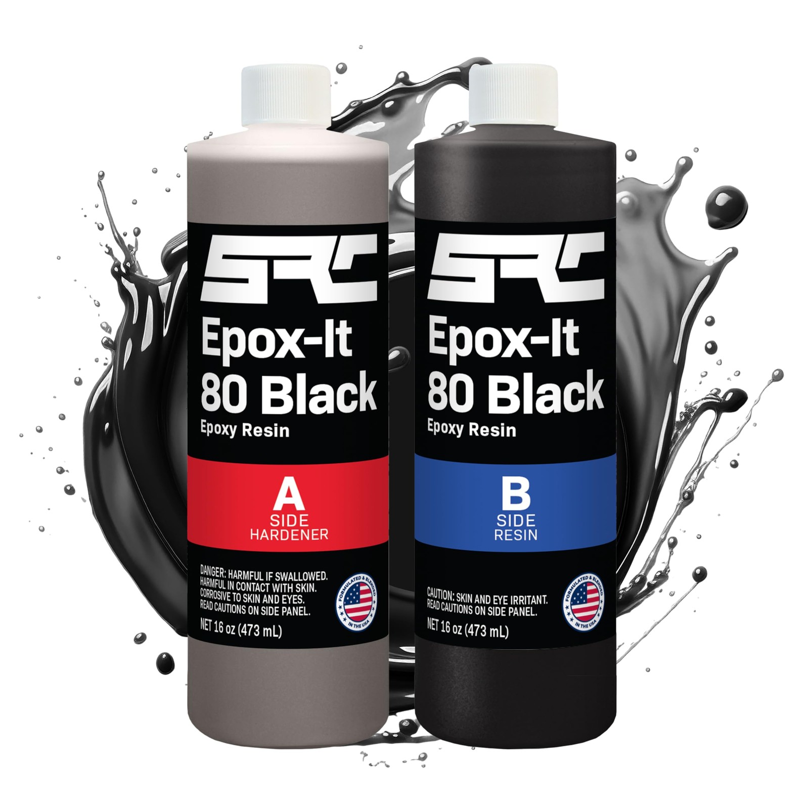 SPRESIN Black Epoxy Resin 32 oz High-Gloss Pure Black for Tabletops Art