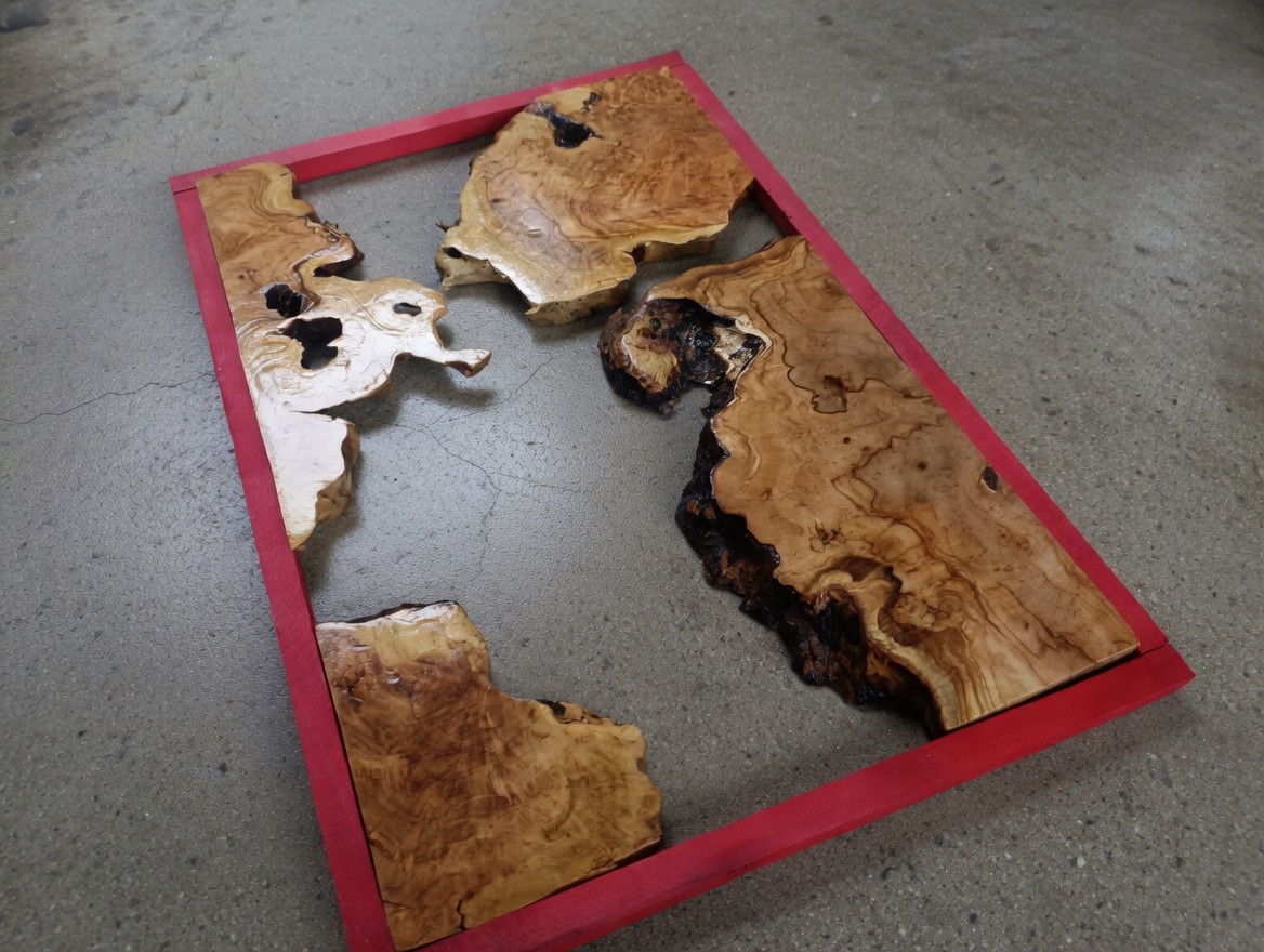 Live Edge Olive Root Slab Set for DIY River Table, Ready to be Resin Table 20×32