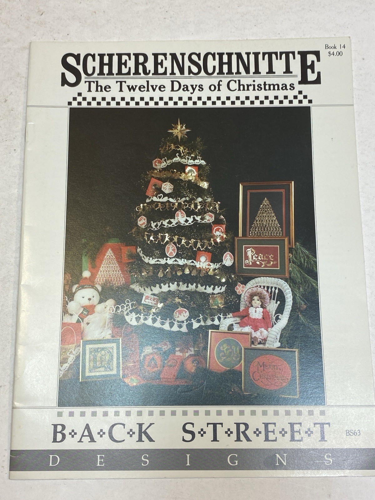 Scherenschnitte The Twelve Days of Christmas Back Street Designs Booklet #14 18p