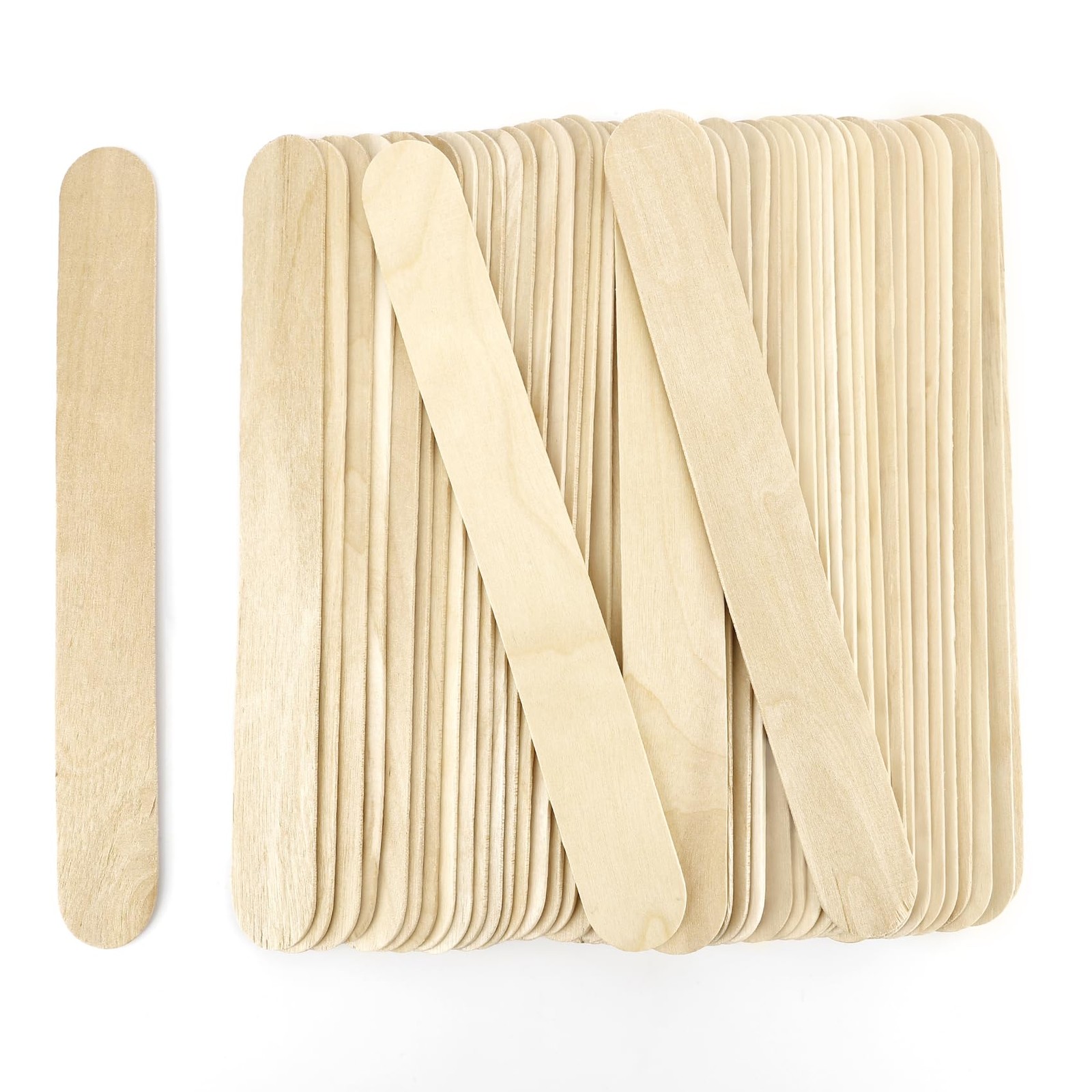 60 Pcs 8” Jumbo Popsicle Sticks for Crafts, 8 inches, log 8 inches 60Pcs