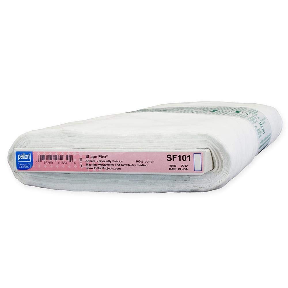Pellon SF101 Shape-Flex Fusible White Medium Weight Woven Interfacing Yard