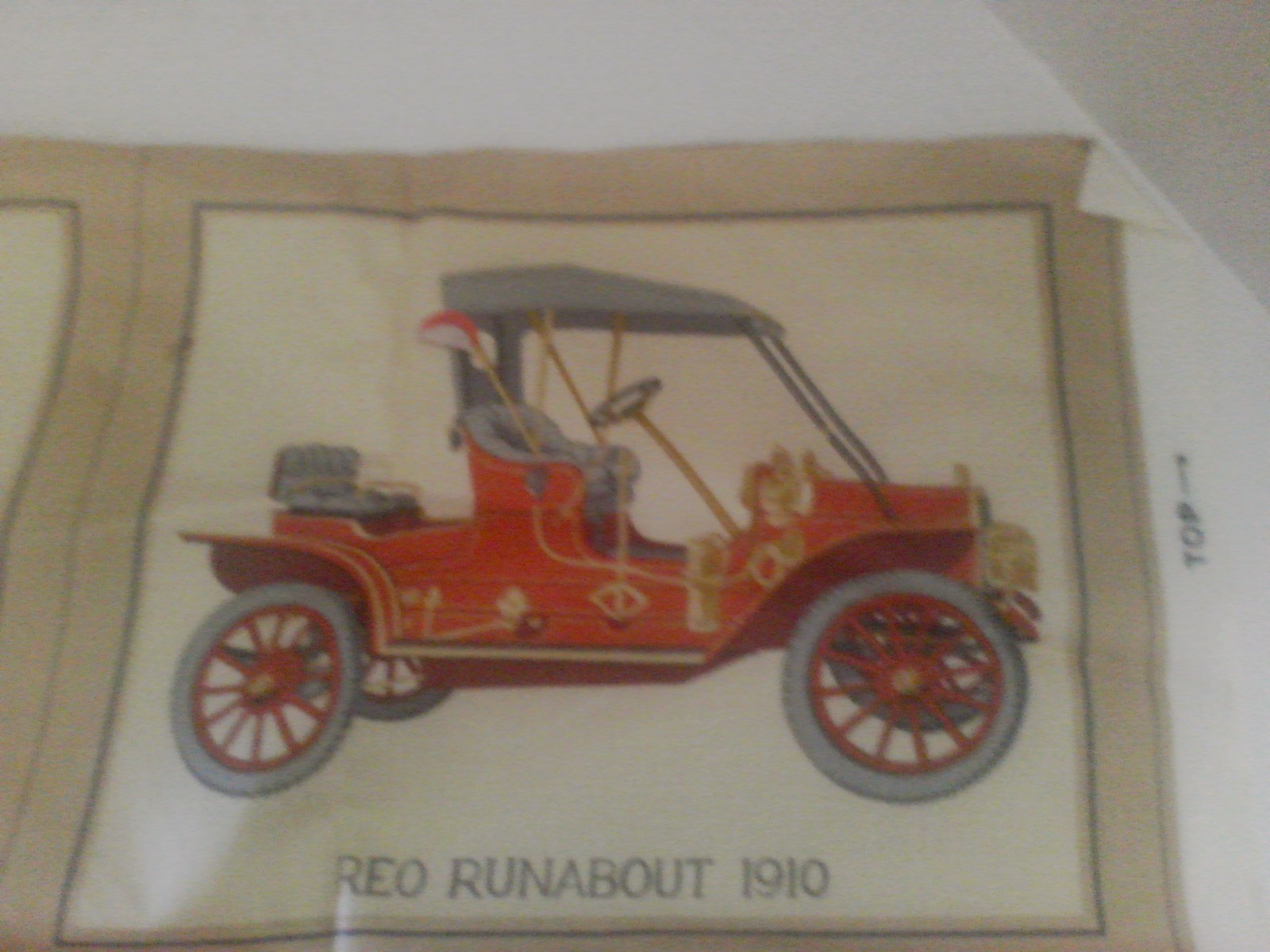 Cyrus Clark & Co. Vintage Cars Cotton Fabric Panel