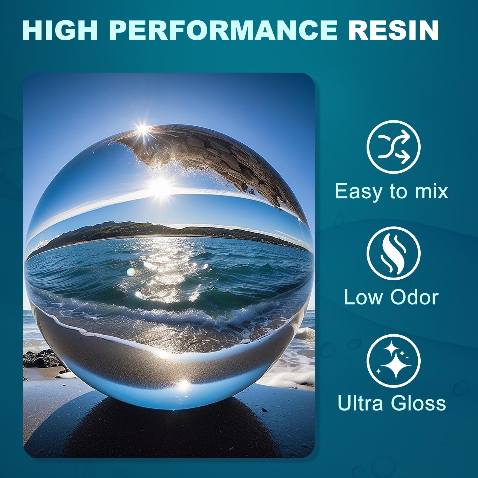 3 Gallon Epoxy Resin Kit Bubble Free High Gloss Crystal Clear Casting Resin