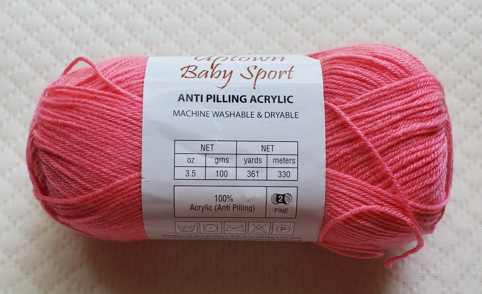 Universal Yarn Uptown Baby Sport Anti-Pilling Soft Acrylic 100g 361yds Washable