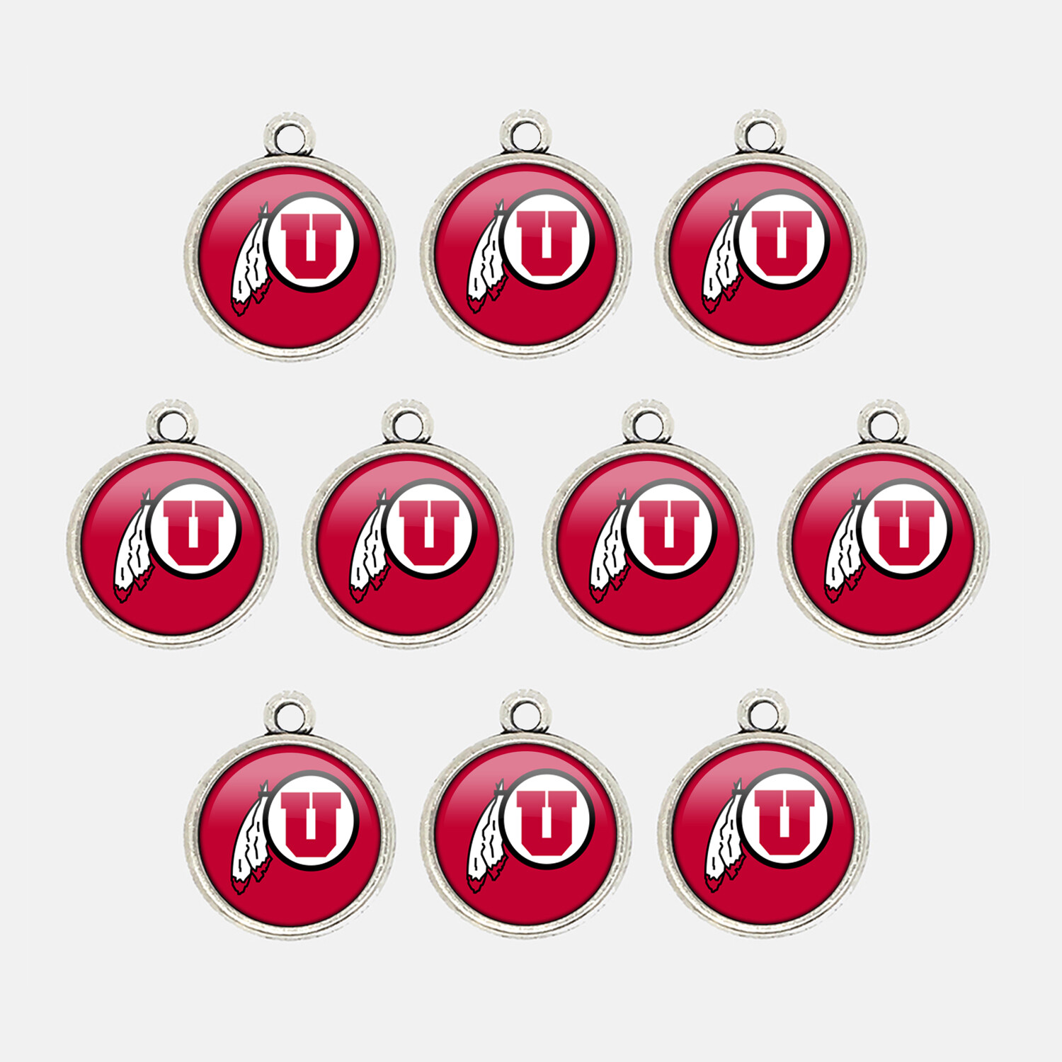 College Sports Cabochon Charms | 60+ NCAA Teams | Alumni Gift | Customizable