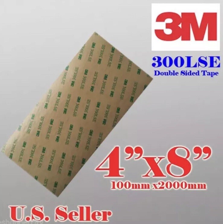(2) 3M 300LSE 4×8”SUPER STRONG DOUBLE SIDED TAPE SHEET PAD – CELL PHONE REPAIRS
