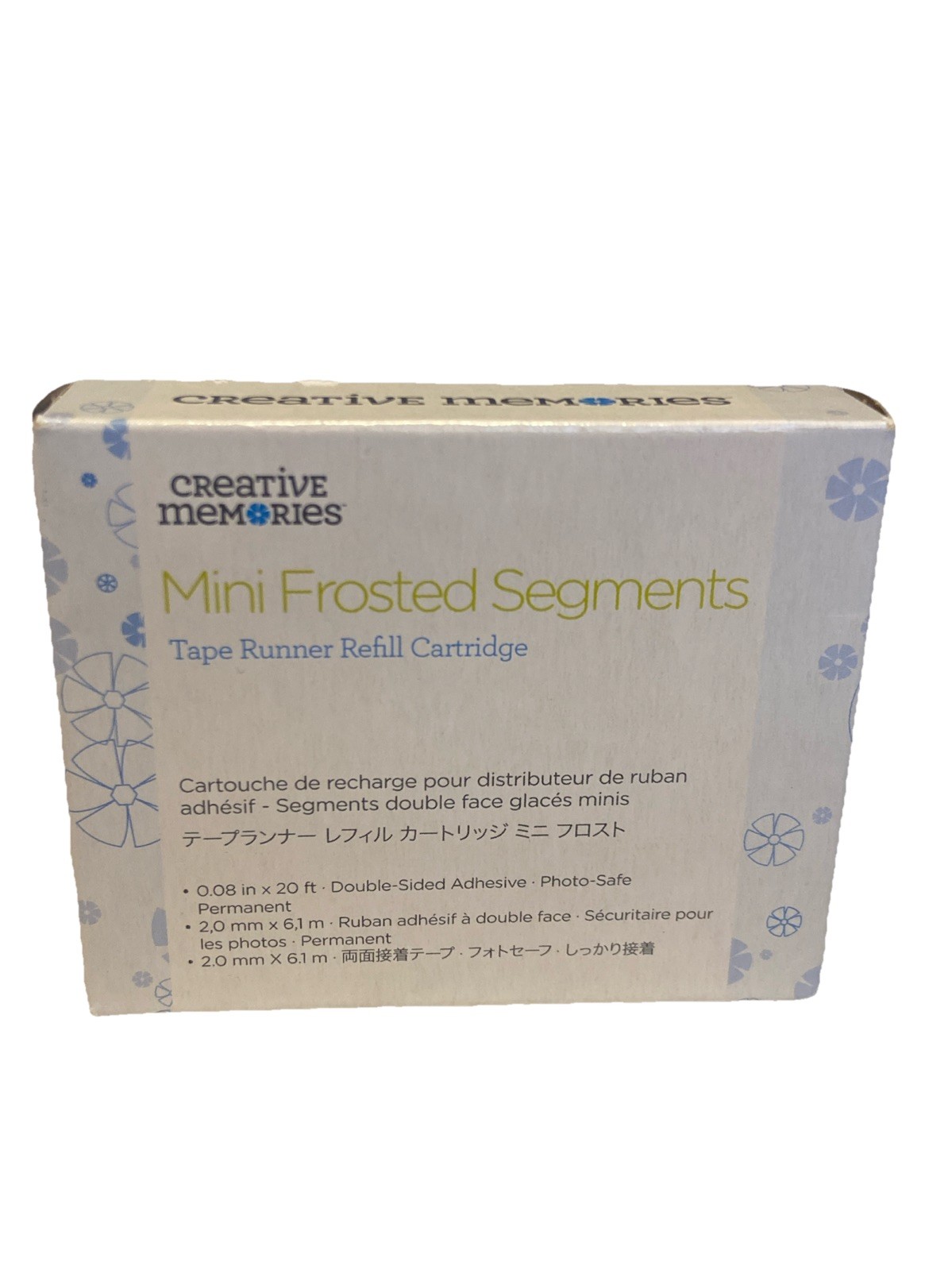 Creative Memories Mini Frosted Segments NIB 0.08in X 20ft
