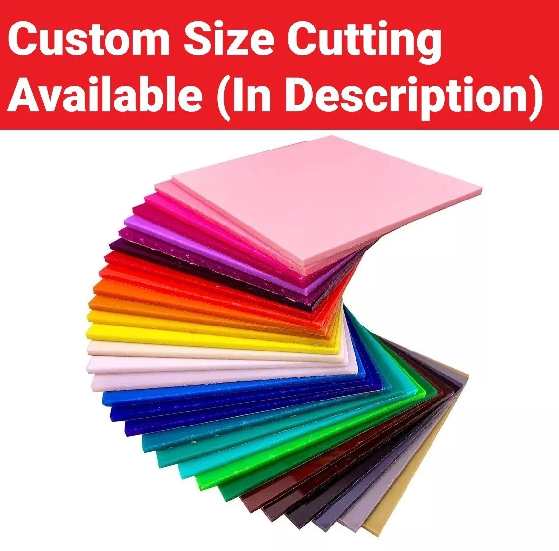 Plexiglass Plastic Acrylic Sheet, 5mm (3/16″) Thick, Custom Cutting Available