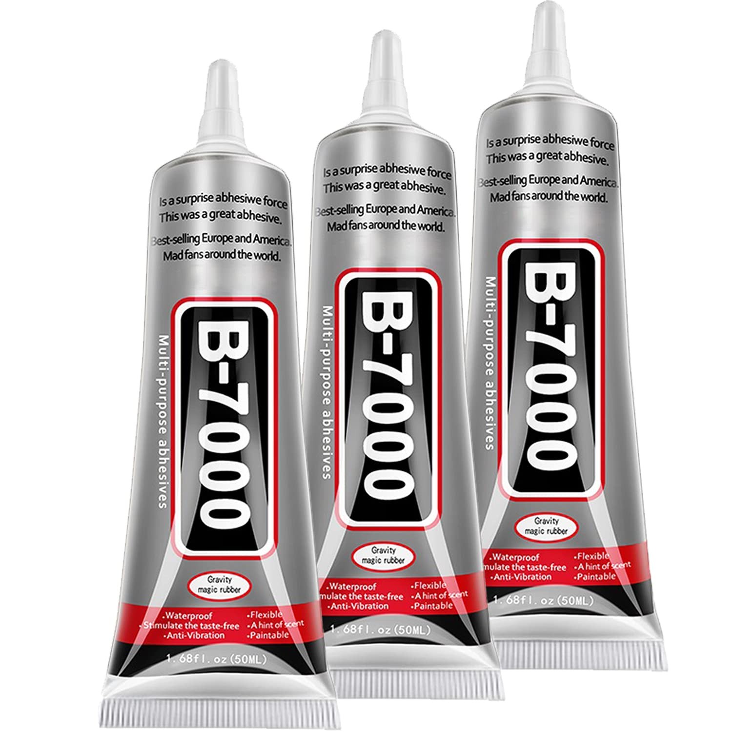 B7000 Jewelry Glue for Making, FITTDYHE 3PCS 50ml, 3pcs 50ml/ pcs