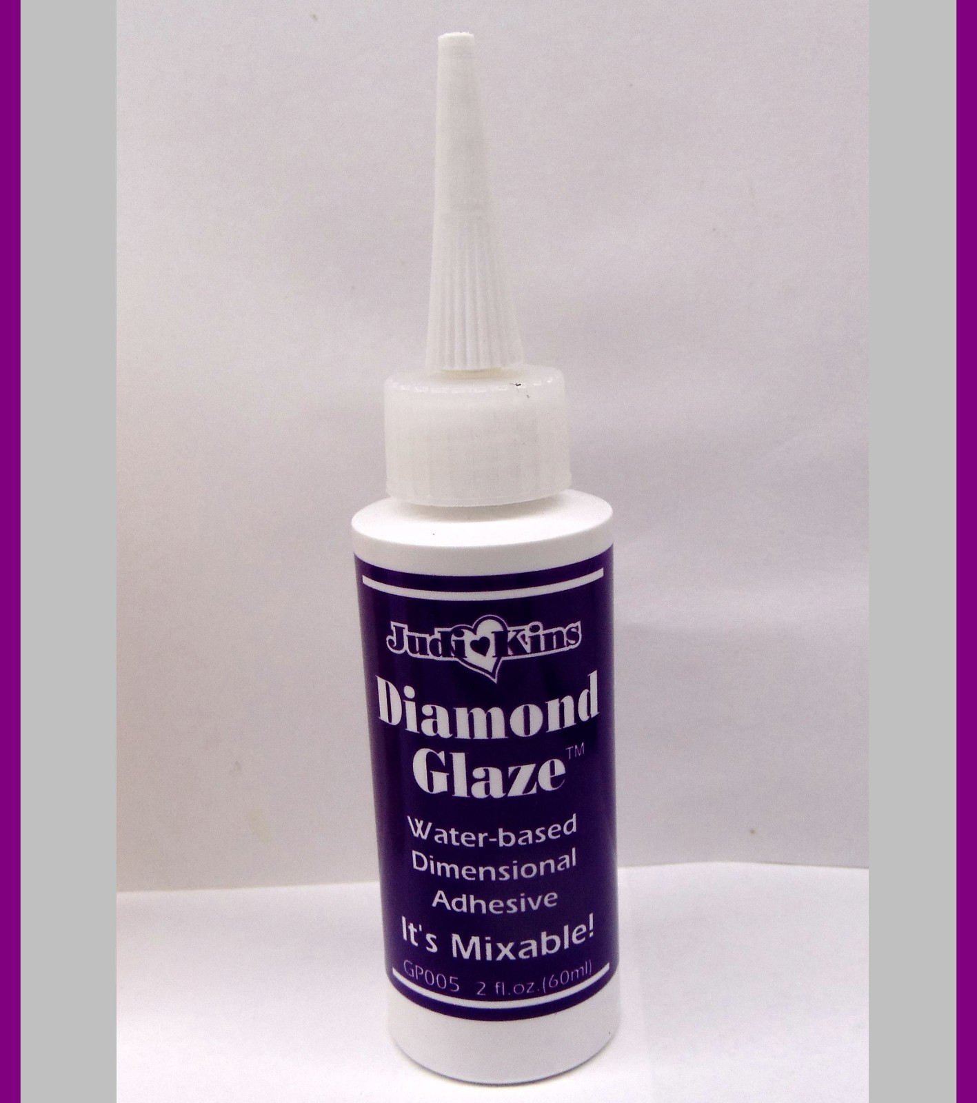 DIAMOND GLAZE Water Based Dimensional Adhesive 2 oz Clear Glass-like Finish
