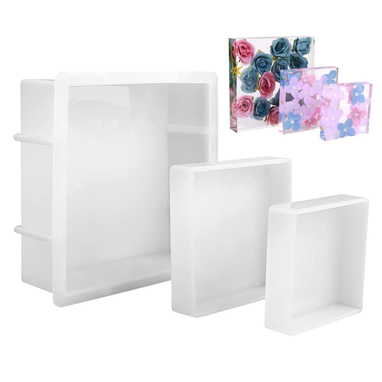 Square Silicone Molds for Resin, Large Molds,