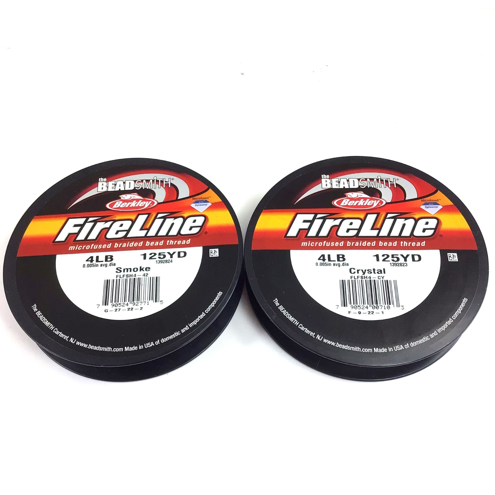 FireLine Beading Thread 4LB Crystal Smoke Black Beadsmith 15YD 50 125 yard/spool